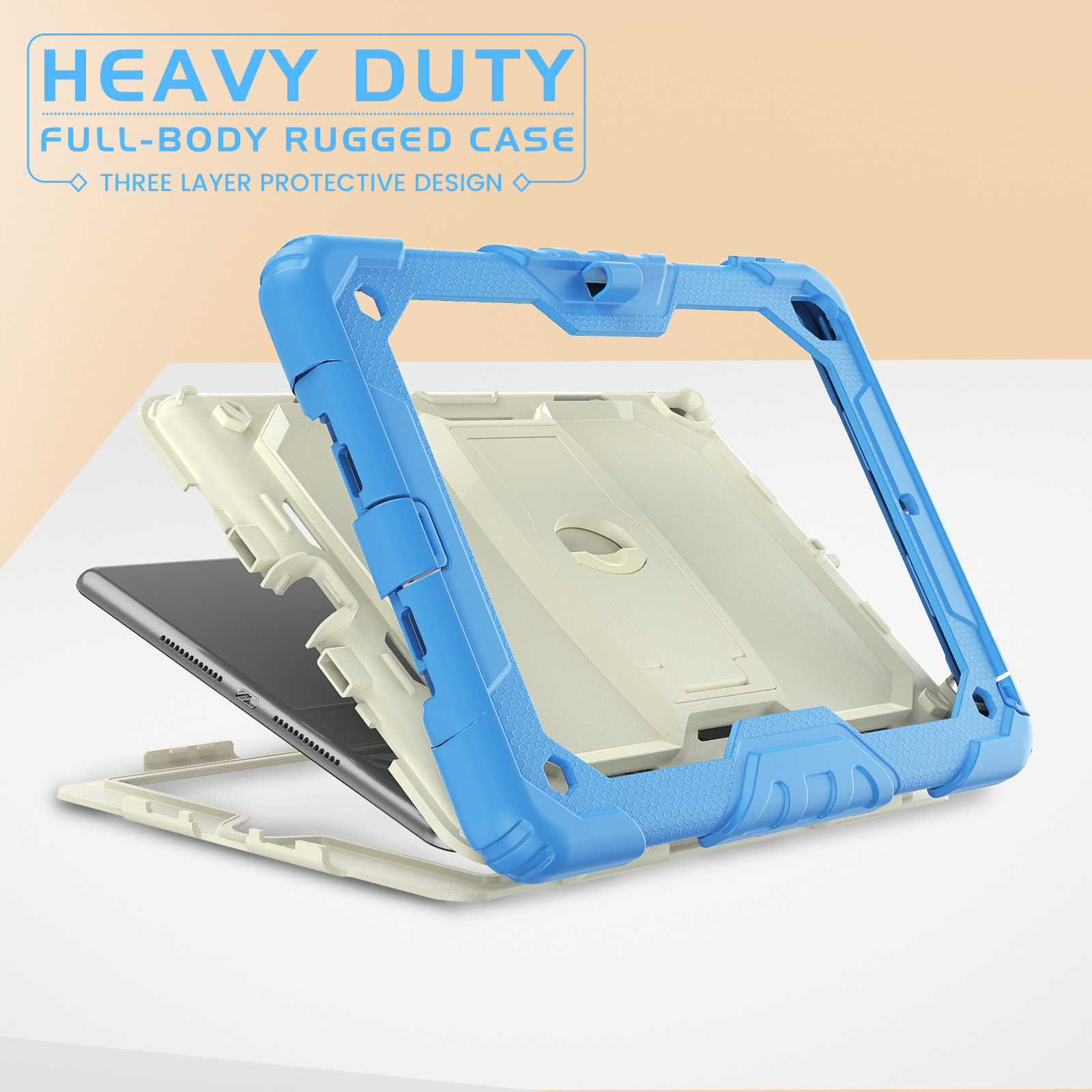 Hot Sale Tablet Case for iPad Air 2 Heavy Duty PC Rugged Hybrid Stand Shell  Cover for iPad Air 2 iPad 9.7 2017 2018 Case Coque - AliExpress