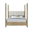 thumbnail image 2 of Santo Brown Engineered Wood four post King Bed, 2 of 8