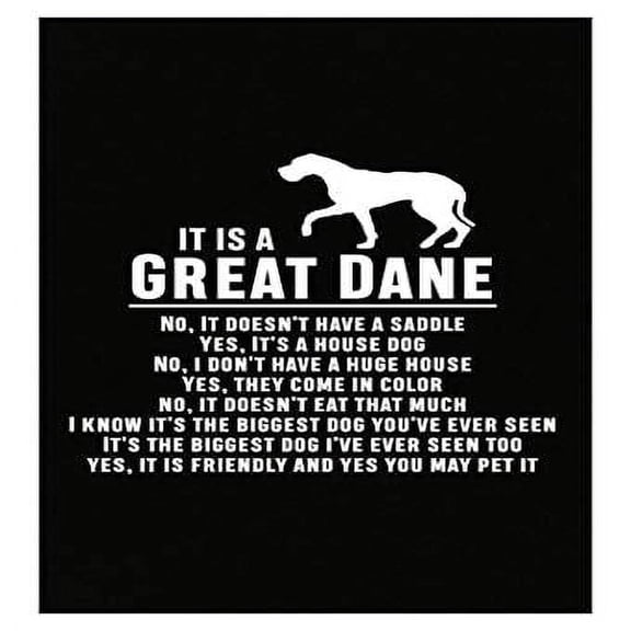 Great Dane Poster - Wall Decor - Dog Breed Humor Gift