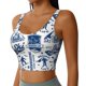 thumbnail image 2 of Balery Skiing Enthusiast Sujetadores deportivos con espalda cruzada para mujer, acolchados, sin costuras, de alto impacto, ideales para yoga, gimnasio, entrenamiento y fitness.-, 2 of 8