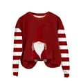 thumbnail image 2 of Amzcrzy Chandail pour Femmes Mode Femmes Décontracté à Manches Longues Impression de Noël Col Rond T-Shirt Ample Blouse Chandails Sans Capuche Chandail de Noël Chandails à Manches Longues pour Femmes TG, 2 of 3