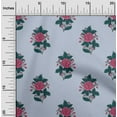 thumbnail image 1 of oneOone Silk Tabby Fabric Leaves & Floral Block Fabric Prints By Yard 42 Inch Wide, 1 of 4
