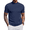 Navy Blue, variant on COOFANDY Mock Turtleneck for Men Short Sleeve Casual Stylish High Neck Fall Tops Stretch Sweater