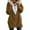 Coffee, variant on AOOCHASLIY Women Fall Tops Clothes Womens Solid Oversized Zip Down Hooded Coat Cardigans Outwear with Pocket