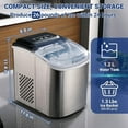 thumbnail image 3 of Smad Ice Maker Machine Countertop Fast Making in 6-12 Minutes Produce 26lbs for Home, 3 of 12