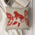 thumbnail image 3 of Red Cap Oranda Goldfish  Decorative Throw Pillow Covers Square Pillow Cover for Sofa Living Room Couch Bed, 3 of 5
