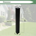 thumbnail image 3 of FEBTECH - 43 x 4 x 4 Inch Mailbox Post - Heavy Duty Carbon Steel Mailbox Post - Powder Coated Mail Box Post for Outside Modern Mailbox - Locking Mailboxes Residential Post Mount, 3 of 8