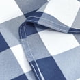 thumbnail image 2 of Checkered Round Tablecloth 60 Inch - Waterproof Stain and Wrinkle Resistant Washable Fabric Table Cloth for Dining Room Party Outdoor Picnic, Navy Blue and White, 2 of 6