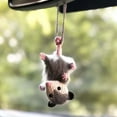 thumbnail image 5 of Zaxius Crochet Car Hanger Accessories Decor Handmade Knitted Possum Car Pendant Stuffed Animal Charm Interior Hanger Ornament, 5 of 5