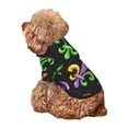 thumbnail image 5 of Fotbe Mardi Gras Carnival4 Print Small Dog Sweater Hoodies Pet Grey Hooded Soft Fleece Sweatshirts with Pocket Fall Winter Puppy Cat Sweaters Warm Clothes-X-Large, 5 of 7