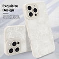 thumbnail image 3 of Funda de teléfono MZELQ para iPhone 16 Pro de silicona con diseño floral y girasol, 3 of 6