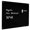 Black-48" x 36", variant on Frameless Magnetic Dry Erase Blackboard 48" x 36" For Office, School, Home