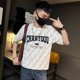 thumbnail image 5 of Camisetas estampadas para hombre, camisetas con estampado del alfabeto, ropa urbana, camisetas gráficas para hombre, camisetas holgadas de manga corta con estampado de música Kpop, 5 of 5