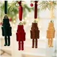 thumbnail image 3 of Flocked Nutcracker Ornament Diy Christmas Tree Decoration Indoor Window Hanging Holiday Decorations Home Decor Supplies, 3 of 9