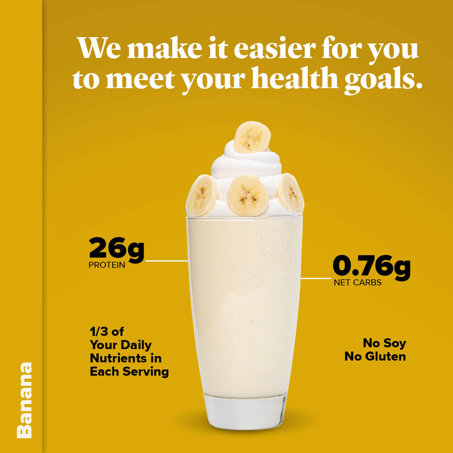 Keto Chow Banana Ultra Low-Carb Meal Shake, 21 Servings