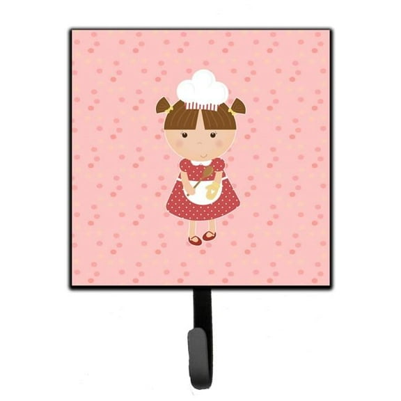 Baker Brunette on Pink Leash or Key Holder