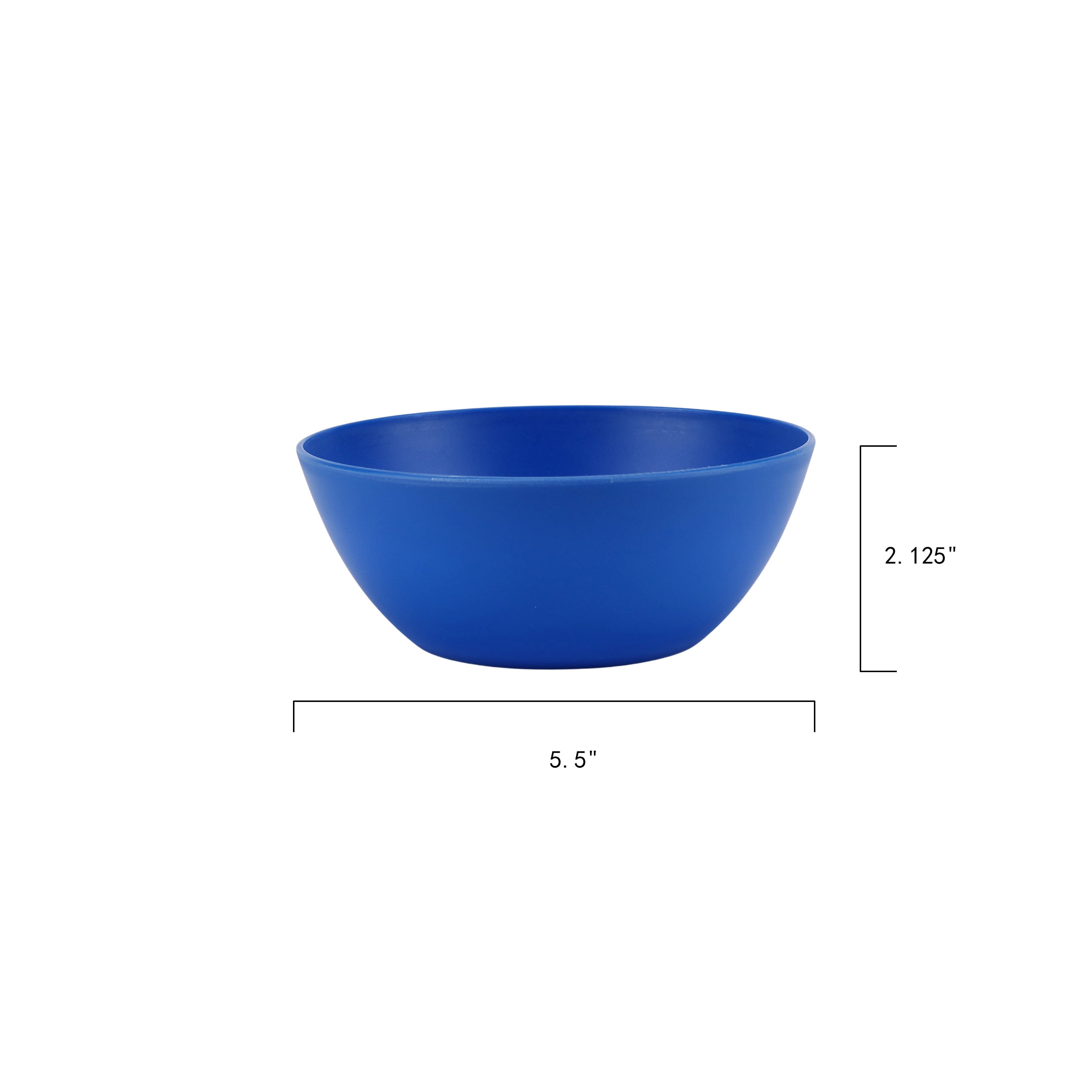 Your Zone 19-Ounce Plastic Blue Bowl, Single Piece