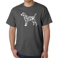 thumbnail image 1 of Men's Word Art T-shirt - Dog Paw Prints, 1 of 2