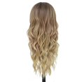 thumbnail image 4 of Pelucas rubias largas para mujeres Peluca de parte media ondulada larga de 26 pulgadas Pelucas rubias Peluca de reemplazo de cabello de fibra de proteína mejorada Disfraz de cosplay Peluca de Hallowe, 4 of 4