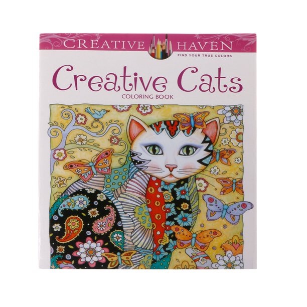 Download Cender 24 Pages Creative Cat Coloring Book Kill Time Painting Drawing Book For Children Walmart Com Walmart Com