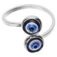 thumbnail image 3 of Evil Eye Finger Ring Open Band Wrap Ring Gothic Vintage Jewelry for Women Girls, 3 of 3