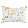 thumbnail image 2 of Yellow Daisy Floral King Size Pillow Cover, Pillowcase Protectors with Zipper, Breathable Decorative Throw Pillow Case Cover, Spring Rustic Botanical Flowers Pillow Shams for Couch Sofa 20x36Inch, 2 of 8