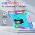 thumbnail image 5 of BMOUO Case for iPad (A16) 11th Generation 11" 2025/iPad 10th Generation 10.9 inch 2022, 360 Rotating Stand & Pencil Holder & Hand & Shoulder Strap Shockproof iPad 11th/10th Generation Case, Teal, 5 of 6