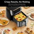 thumbnail image 6 of 8.45-Quart Electric Air Fryer, Adjustable Temperature, Touch Panel Control, One-Touch Cook Functions, and 360° Rapid Cooking, 1400 Watt Power, 6 of 7