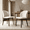 Beige, variant on DRLOVELY Upholstered Dining Chairs Set of 2, Modern Fabric Kitchen Side Chairs with Wood Legs, Brown