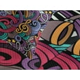 thumbnail image 4 of Ambesonne Hipster Quilted Bedspread Set 3 Pcs, Music Theme Instruments, Queen Size, Multicolor, 4 of 5