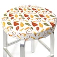 thumbnail image 3 of Balery Autumn Pears Round Bar Stool Seat Covers Velvet Fabric Adjustable Protects from Scratches and Stains for 14-17 Inch Chair-13 inch, 3 of 7