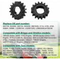 thumbnail image 4 of 695708 Starter Pinion Gear16 Teeth Starter Drive Gears for 693059 280104 693058 280104S for Toro M83184 Lawn Tractor Mower Replacement Parts (4 Pack), 4 of 5