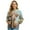 Blue and Brown-Highland Cow Floral, variant on Dachshund Floral Printed Sweatshirts for Women Long Sleeve Jackets Zip Up Outwear Coat Fall Winter Outfits, 3XL