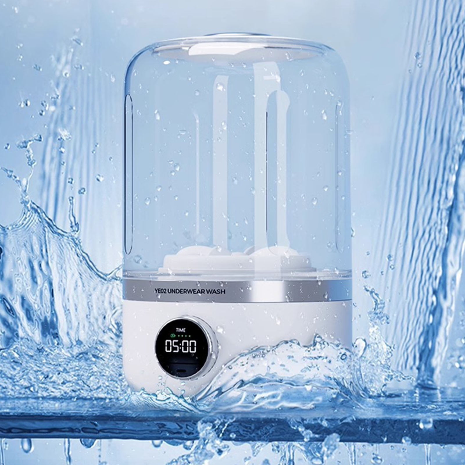 Portable Small Washing Machine Quiet Small Washer Underwear Washers Efficient Machines Suitable for Washings