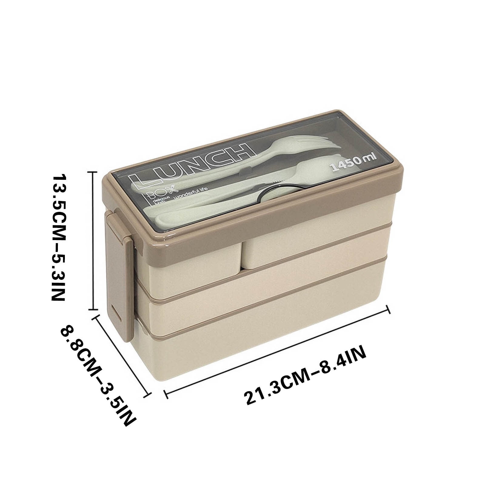 Under $5,Bento Box for Adult,Insulated Lunch Box,Divided Food Storage Containers for School Work Travel,Three-layer Compartment Lunch Box