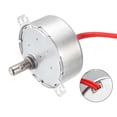 thumbnail image 4 of Uxcell  0.78 inch AC 24V 56RPM 5060Hz CCW 4W Synchronous  Motor Steel Silver Tone 1pack, 4 of 5