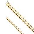 thumbnail image 2 of 14k Yellow Gold Nugget Cuban Link Bracelet - 9" | Elegant 14KY Gold Chain Bracelets for Men and Women | Weight 82 | Men’s Jewelry for Gift, 2 of 3