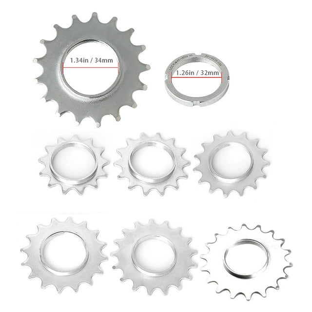Pignon de Roue de Vélo de Montagne à Pignons Fixes MTB Pignon de Vélo pour Roues Anneaux de Verrouillage Entretien Pédalier Accessoires Remplaçant les Pièces 18T