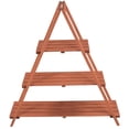 thumbnail image 4 of Leisure Season A-Frame Wood Ladder Plant Stand in Medium Brown, 4 of 4