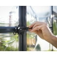thumbnail image 3 of Palram - Canopia Four Season Chalet - 12' x 10' - Walk-In Hobby Greenhouse - Charcoal Gray - with 2 Roof Vents, 3 of 13