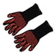 thumbnail image 2 of Guantes para barbacoa Guantes resistentes al calor Guantes para asar Guantes de silicona para horno Guantes de cocina para cocinar hornear Rojo, 2 of 10