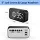 thumbnail image 2 of Bearachild Reloj digital USB 4 pulgadas Durable Simple Elegante Toque Pospuesto Botón LED Despertador Decoración del hogar blanco negro Bearachild HA024267-01, 2 of 4