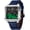 Black Blue 1, variant on Fashion Men’s Digital Analog Watch Square Large Face Waterproof Sports Casual Quartz Wristwatch Leather Strap with Dual Time, Alarm, Luminous Display