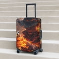 thumbnail image 5 of Uemuo Western Fire Cowboy Printed Washable Luggage Cover - Fashion Suitcase Protector Fits 18-32 Inch Luggage -Small, 5 of 9