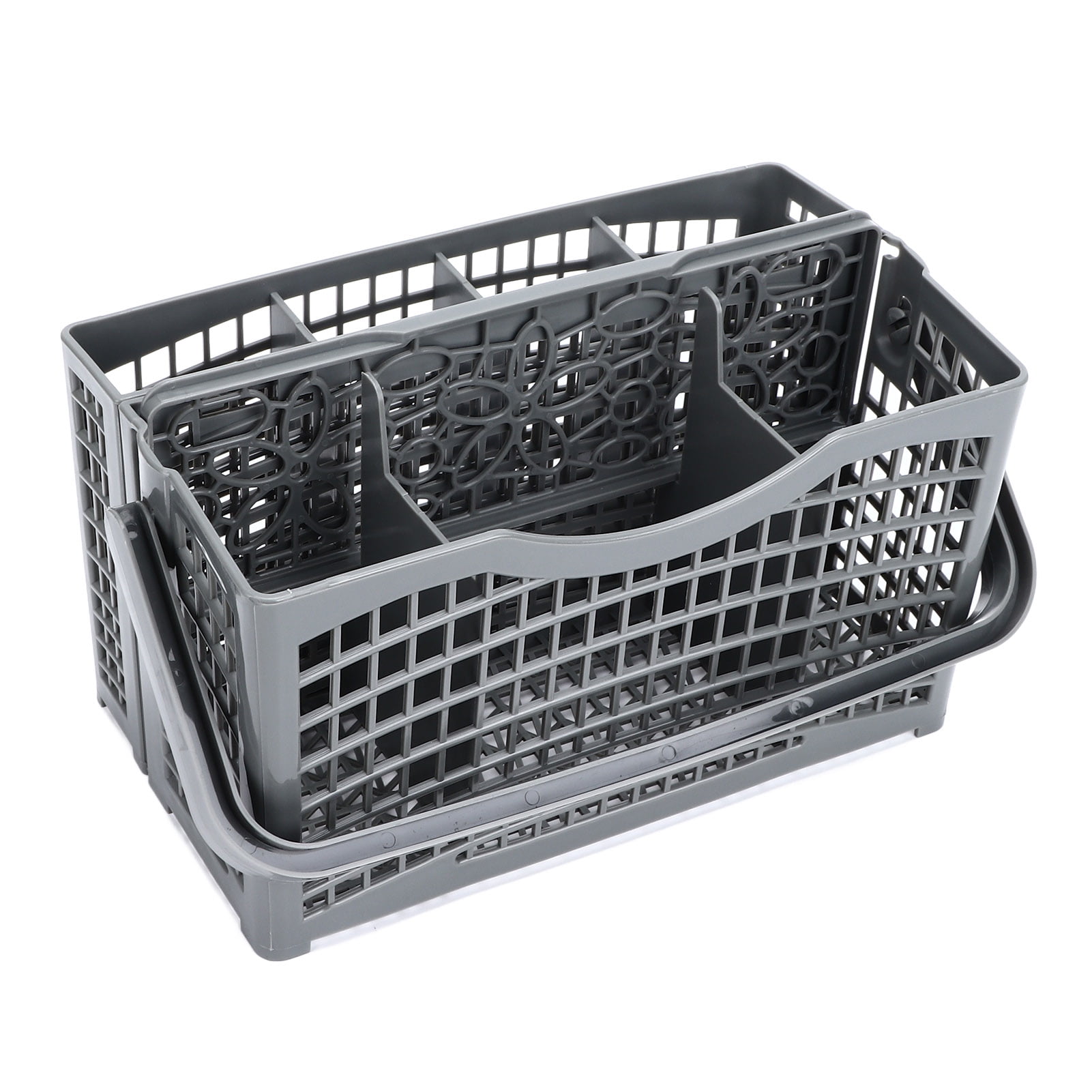 LAZIOEGR Universal Dishwasher Silverware Basket Utensil Cutlery Holder Replacement Storage Rack for Knives Forks and Spoons 9.1 inches / 23.1 cm Length Gray Kitchen Appliance Accessory