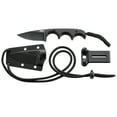 thumbnail image 3 of CRKT Minimalist Drop Point Outdoor Survival Fixed Blade Knife with Sheath: Stainless Steel Plain Edge Blade, G10 Handle, 2384K, 3 of 7