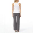 thumbnail image 6 of Womens Casual Wide Leg Pants Summer Beach Drawstring Palazzo Trousers Elastic Wasited Slacks with Pockets Gray 2XL, 6 of 7