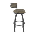 thumbnail image 4 of 861 Artemis 30" Swivel Bar Stool with Pewter Finish and Graph Cork Seat and Back, 4 of 5
