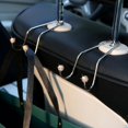 thumbnail image 4 of Organizador de perchas para automóvil, gancho para reposacabezas de asiento, resistente, para asiento trasero, almacenamiento, universal, para SUV, camión, vehículo, paquete de 2 (blanco), 4 of 5
