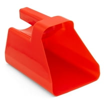 Jeffers Super Scoop 3 Qt Plastic Feed Scoop, Heavy Duty - Red